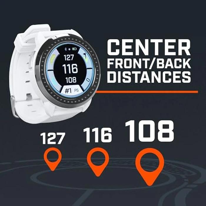 Bushnell Golf iONElite GPS Watch - Color Touchscreen, Slope‑Adjusted Yardages, 38,000+ Courses, Shot Tracker, USB‑C, Magnetic Charger - White by Bushnell - Image 2