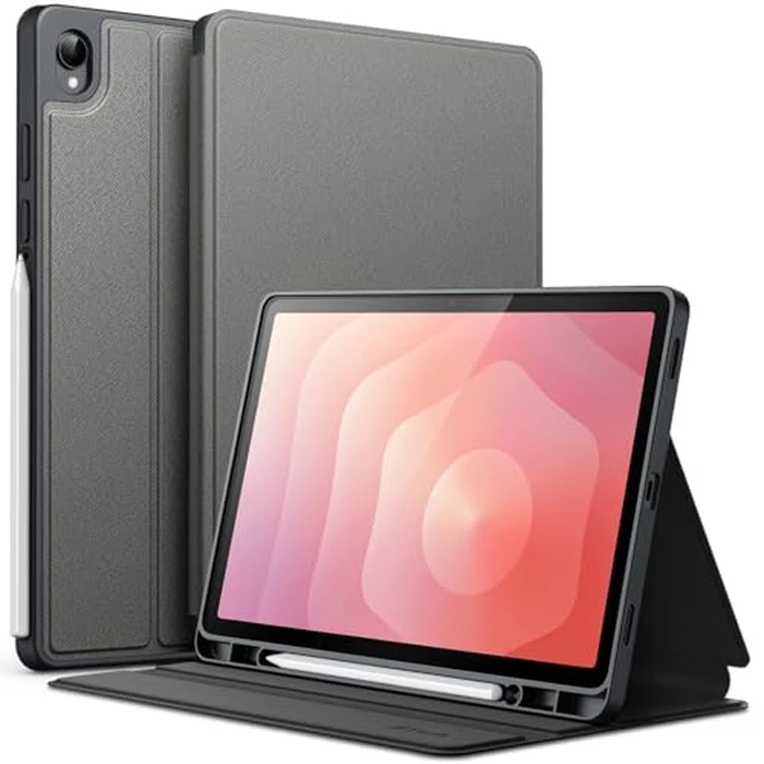 JETech Case for Samsung Galaxy Tab S11 with S Pen Holder, Slim Folio Stand Protective Tablet Cover, Multi-Angle Viewing, Auto Sleep/Wake (Gray) by JETech - Image 1