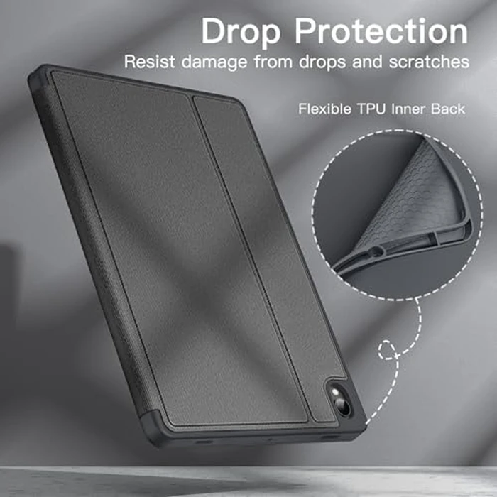 JETech Case for Samsung Galaxy Tab S11 with S Pen Holder, Slim Folio Stand Protective Tablet Cover, Multi-Angle Viewing, Auto Sleep/Wake (Gray) by JETech - Image 6