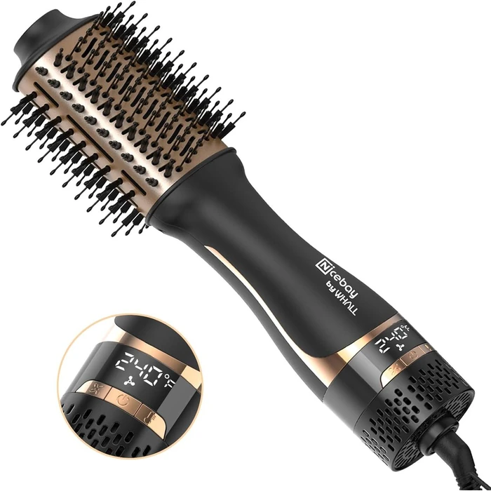 Nicebay HB-822 Hair Dryer Brush Blow Dryer Brush in One - Black/Gold by Nicebay - Refurbished - Excellent condition - US$32.43