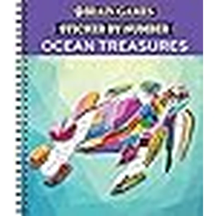 Brain Games - Sticker by Number: Ocean Treasures (13 Images to Sticker) by Publications International, Ltd. - Image 3