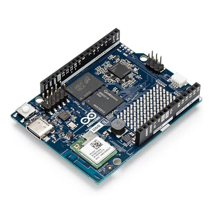 Arduino UNO Q 4GB [ABX00173] - Hybrid Board, Qualcomm Dragonwing QRB2210 microprocessor (MPU) & STM32U585 Microcontroller(MCU), AI Vision, Voice, IoT, Robotics, Linux Debian OS, Wi-Fi 5, USB-C by Arduino - Used - Like New condition