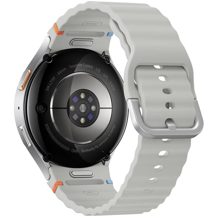 Galaxy Watch7 (Bluetooth) - 32GB - 44mm - Silver Aluminum Case with Silver Silicone Sport Band by Samsung - Image 4