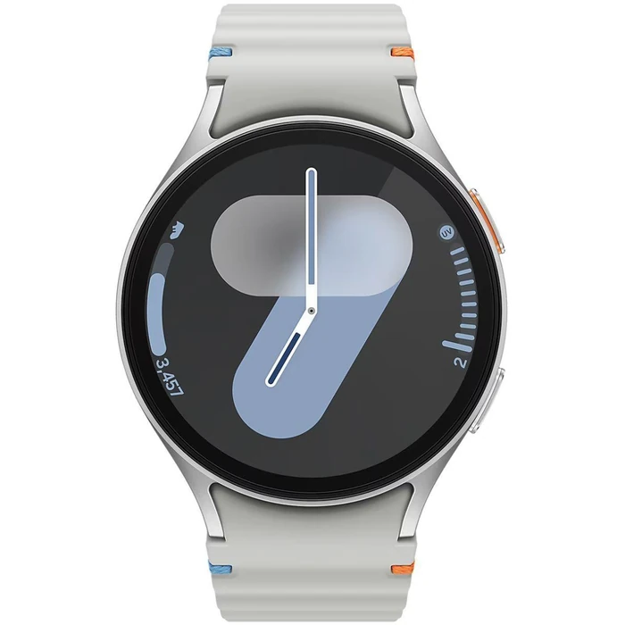 Galaxy Watch7 (Bluetooth) - 32GB - 44mm - Silver Aluminum Case with Silver Silicone Sport Band by Samsung - Refurbished - Excellent condition - US$121.98