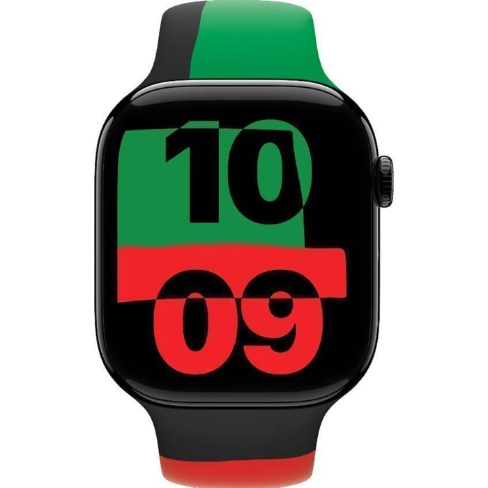 Apple Watch Series 10 (Cellular + GPS) - 64GB - 46mm - Jet Black Aluminum Case with Black Unity Rubber Sport Band - One Size by Apple - Refurbished - Good condition