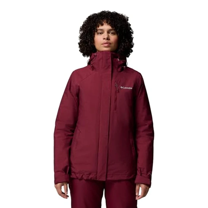Columbia Womens Whirlibird V Interchange Jacket, Rich Wine Cross Dye, 3X by Columbia - Used - Like New condition