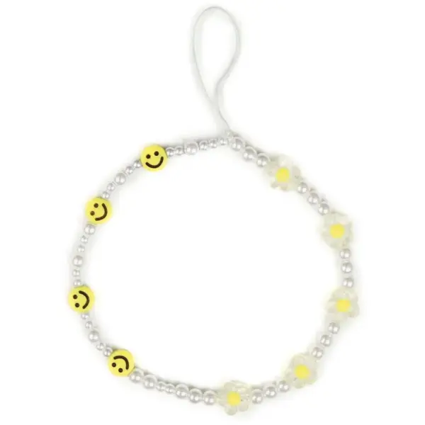 Caseco  Pearls Smiley Phone Charm - Charm - Brand New
