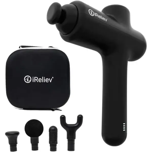 iReliev  Percussion Massage Gun - Black - Premium